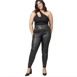 NWT SPANX Black‎ Faux Leather Like Joggers Pants | Size: 3X | Color: Balck Noir.